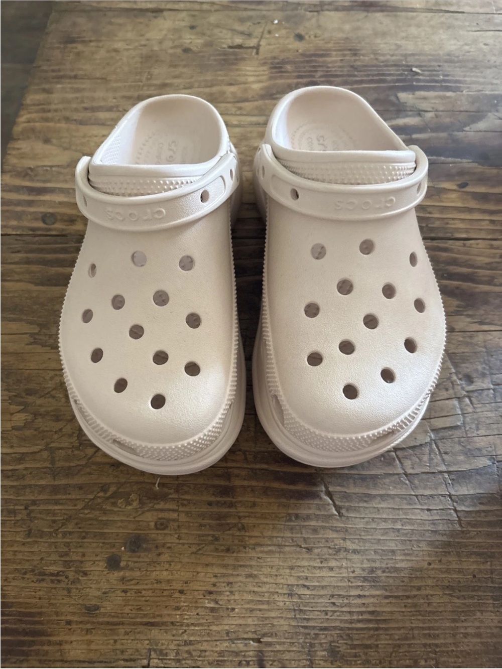CROCS Classic Crush Blush Platform Clog Woman sz 7